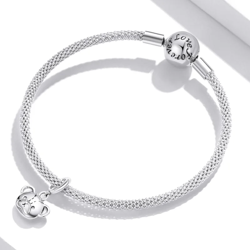 (imagem para) Pandora Style Cute Bear Dangle - SCX120-L - Visualizar 3