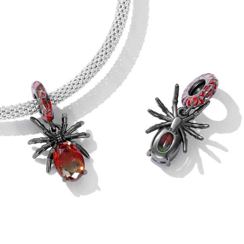 (imagem para) Pandora Style Dark Spider Dangle - SCC2292 - Visualizar 4