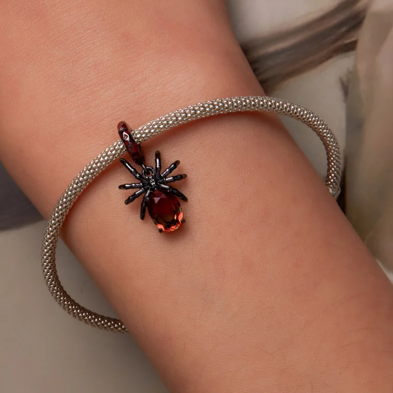(imagem para) Pandora Style Dark Spider Dangle - SCC2292 - Visualizar 6