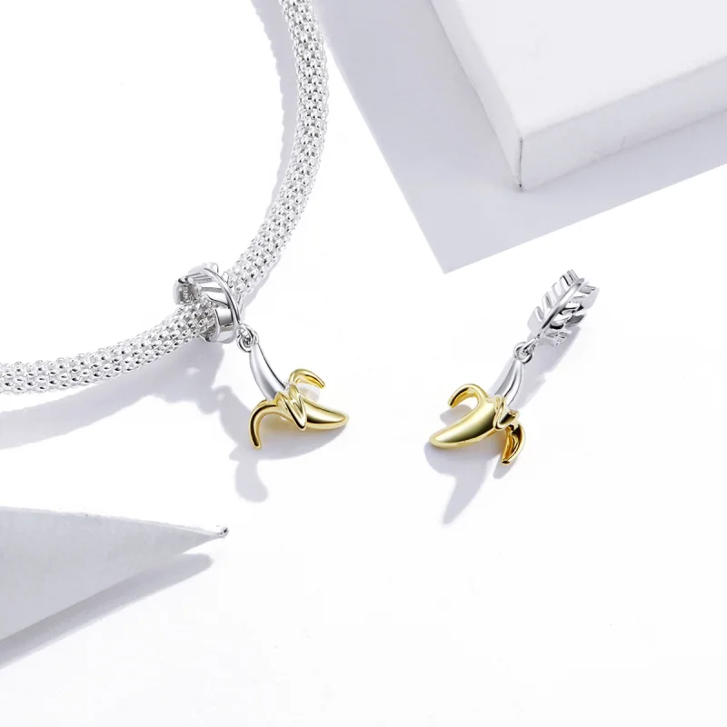 (imagem para) Pandora Style Delicious Banana Dangle - SCC1592 - Visualizar 3