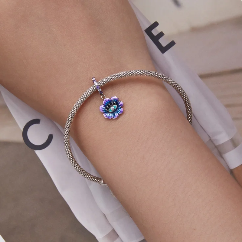 (imagem para) Pandora Style Devil Flower Dangle - SCC2373 - Visualizar 5