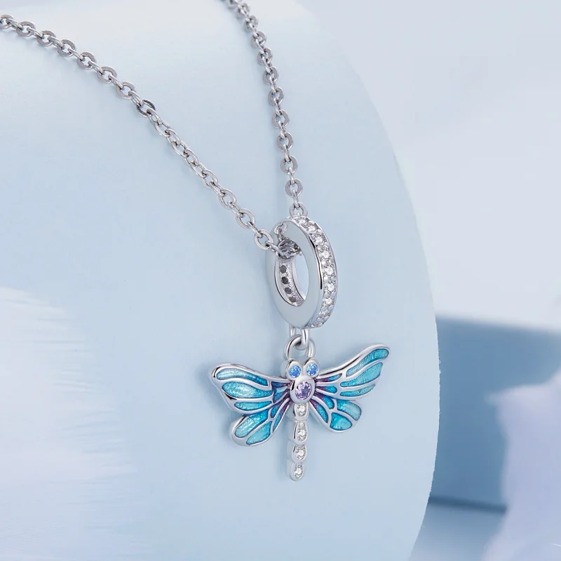 (imagem para) Pandora Style Dragonfly Dangle - BSC665 - Visualizar 2