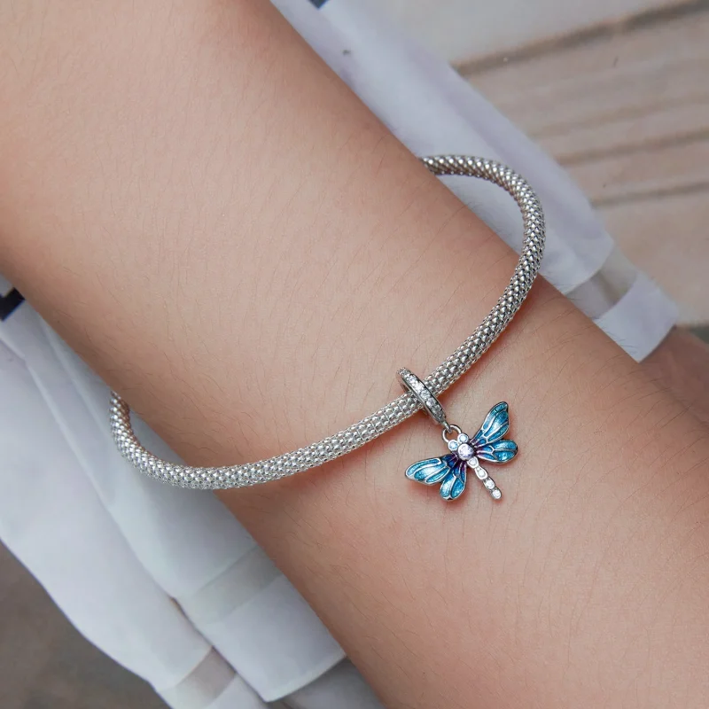 (imagem para) Pandora Style Dragonfly Dangle - BSC665 - Visualizar 5