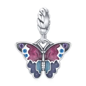 (imagem para) Pandora Style Dream Butterfly Dangle - SCC1904
