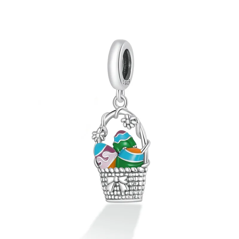 (imagem para) Pandora Style Egg Basket Dangle - SCC2118 - Visualizar 2