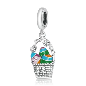 (imagem para) Pandora Style Egg Basket Dangle - SCC2118