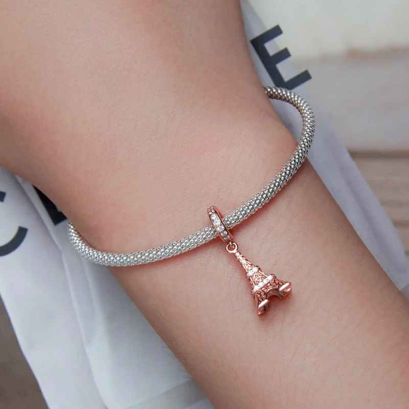 (imagem para) Pandora Style Eiffel Tower Dangle - BSC640 - Visualizar 5
