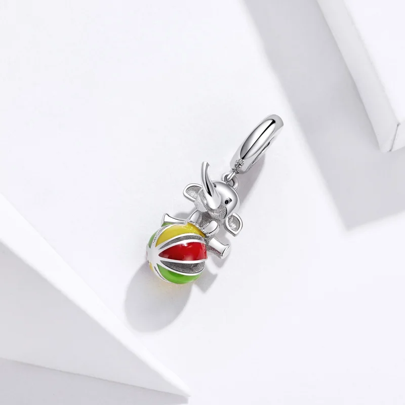 (imagem para) Pandora Style Elephant Dangle - BSC091 - Visualizar 2