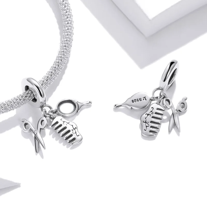 (imagem para) Pandora Style Exquisite Girl Suit Dangle - SCC1887 - Visualizar 4