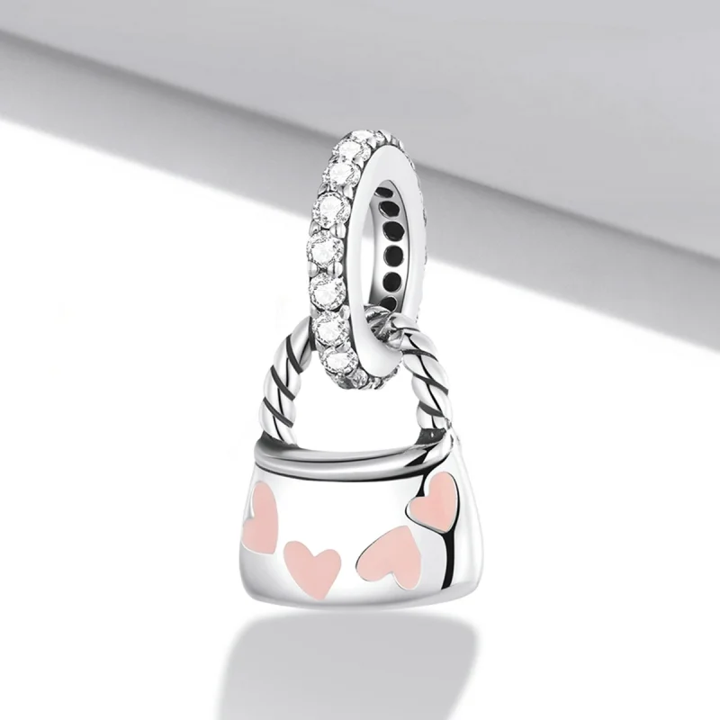 (imagem para) Pandora Style Exquisite Heart Bag Dangle - SCC2153 - Visualizar 2