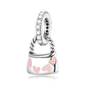 (imagem para) Pandora Style Exquisite Heart Bag Dangle - SCC2153