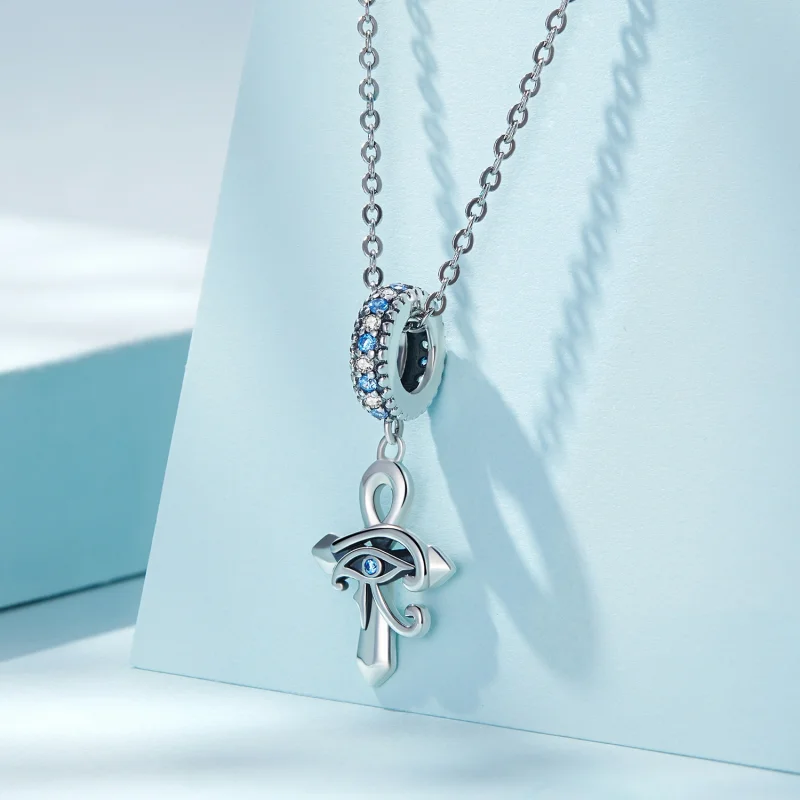 (imagem para) Pandora Style Eye of Horus On The Cross Dangle - SCC2371 - Visualizar 2