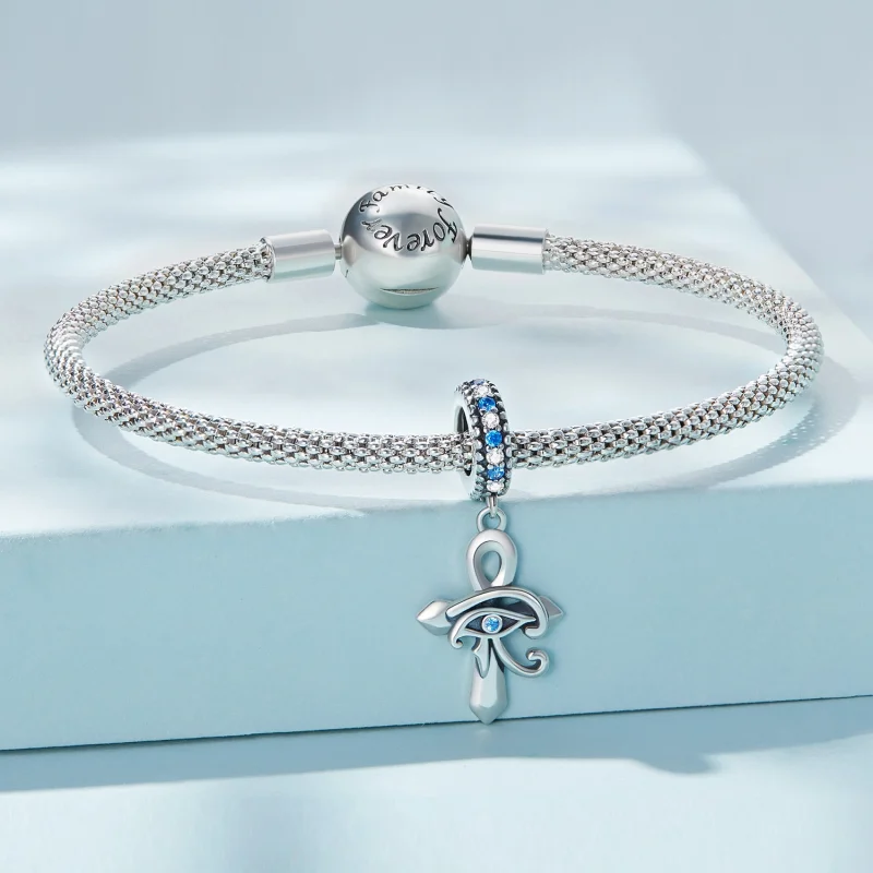 (imagem para) Pandora Style Eye of Horus On The Cross Dangle - SCC2371 - Visualizar 3