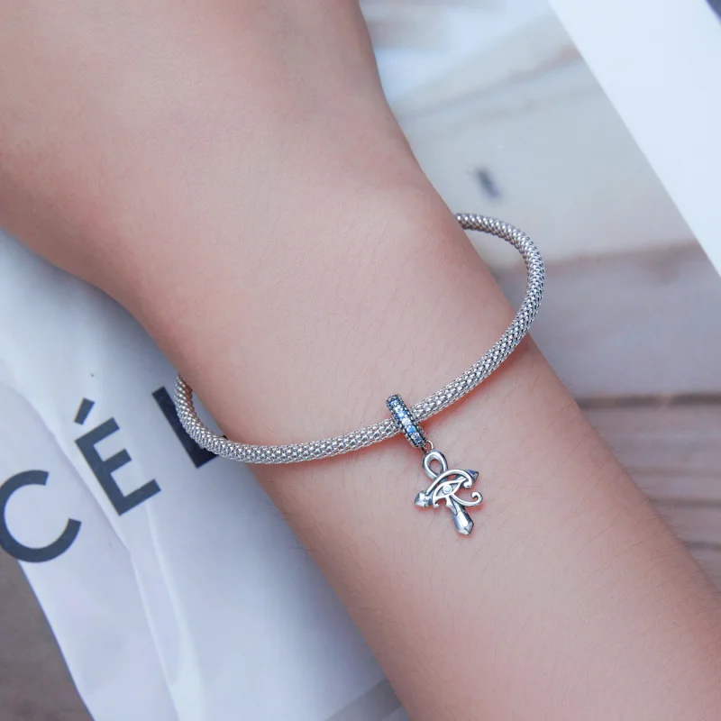 (imagem para) Pandora Style Eye of Horus On The Cross Dangle - SCC2371 - Visualizar 5