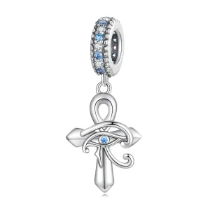 (imagem para) Pandora Style Eye of Horus On The Cross Dangle - SCC2371