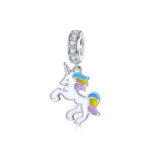 (imagem para) Pandora Style Fantasy Unicorn Dangle - BSC075