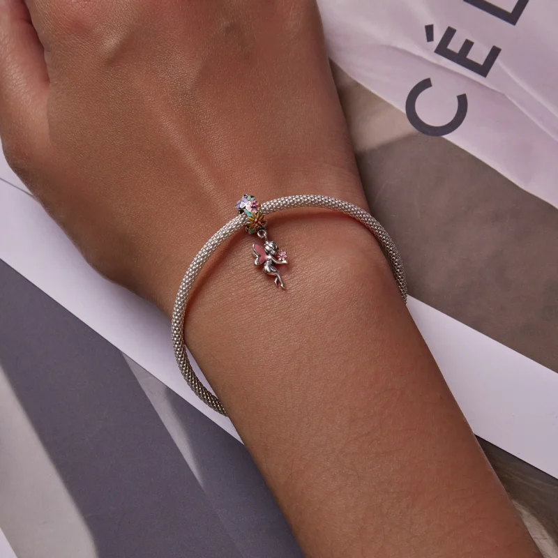 (imagem para) Pandora Style Flower Elf Dangle - BSC592 - Visualizar 5