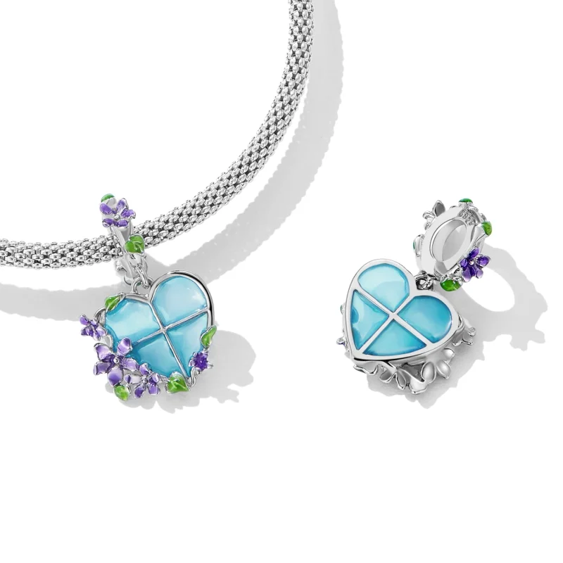 (imagem para) Pandora Style Flower Window Dangle - SCC2323 - Visualizar 4