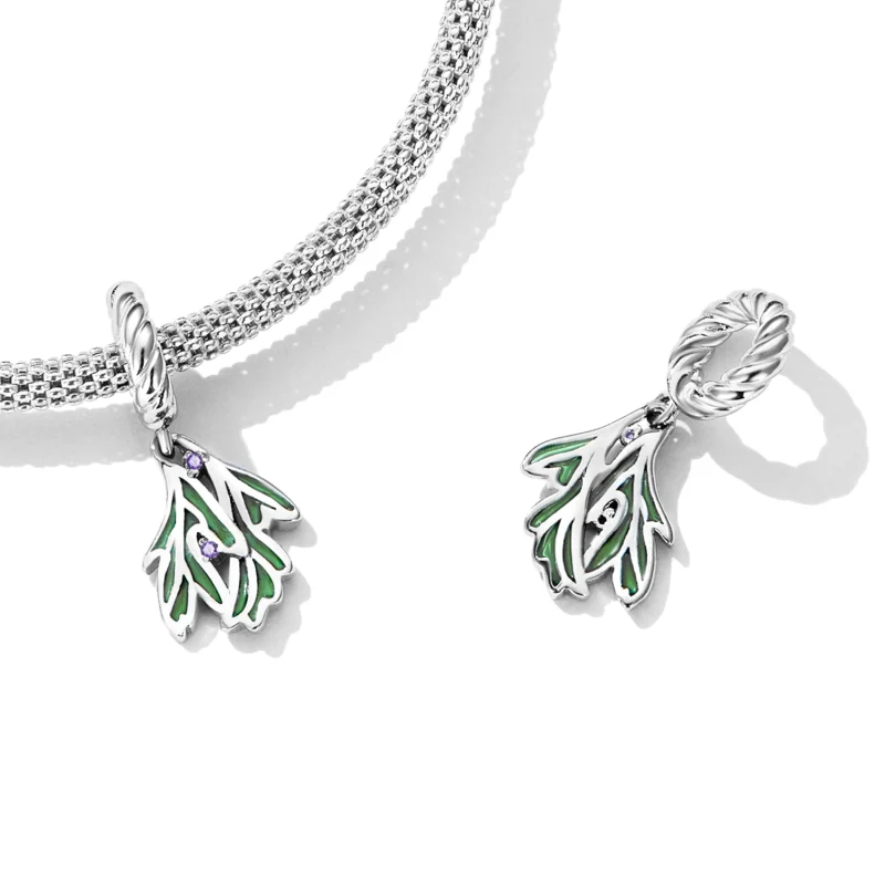 (imagem para) Pandora Style Fresh Leaves Dangle - SCC2295 - Visualizar 4