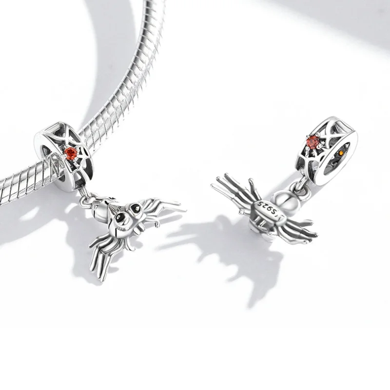 (imagem para) Pandora Style Funny Spider Dangle - SCC1959 - Visualizar 3
