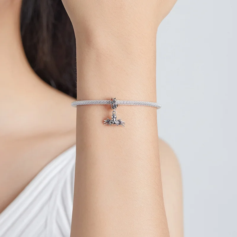 (imagem para) Pandora Style Funny Spider Dangle - SCC1959 - Visualizar 5