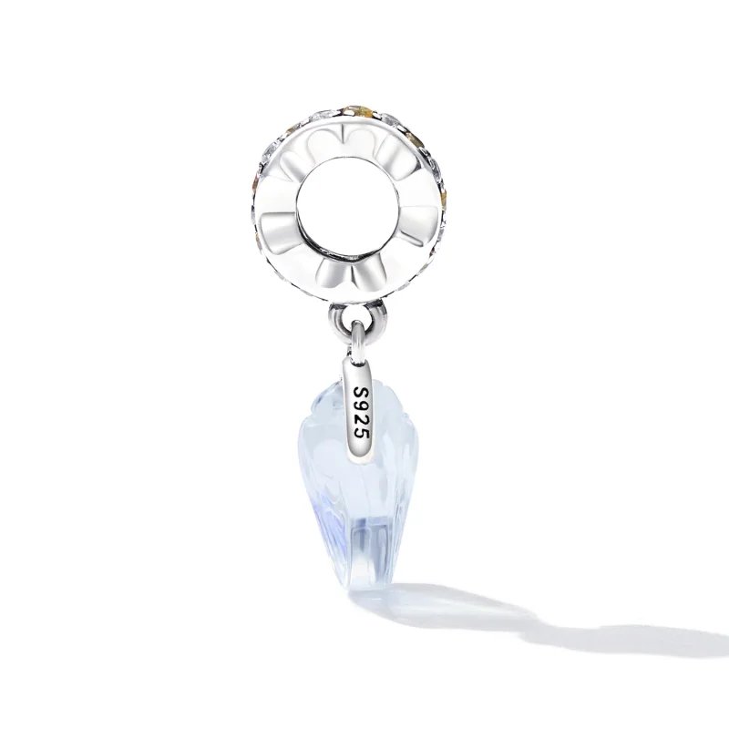 (imagem para) Pandora Style Glass Shell Dangle - SCC2211 - Visualizar 3