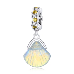 (imagem para) Pandora Style Glass Shell Dangle - SCC2211
