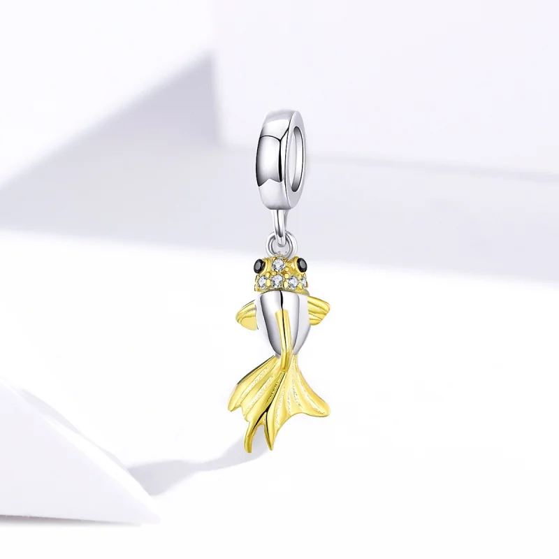 (imagem para) Pandora Style Golden Koi Dangle - BSC127 - Visualizar 2