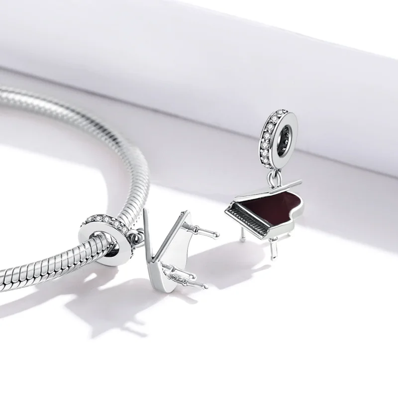 (imagem para) Pandora Style Grand Piano Dangle - SCC1733 - Visualizar 4