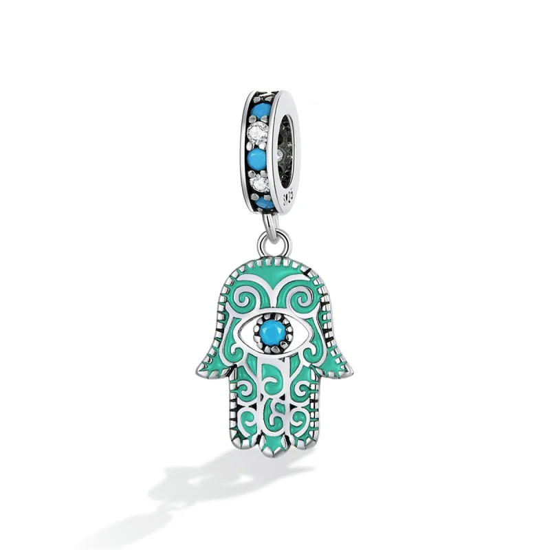 (imagem para) Pandora Style Hand of Fatima Dangle - BSC593 - Visualizar 2
