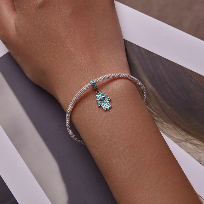 (imagem para) Pandora Style Hand of Fatima Dangle - BSC593 - Visualizar 5