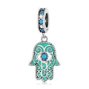 (imagem para) Pandora Style Hand of Fatima Dangle - BSC593