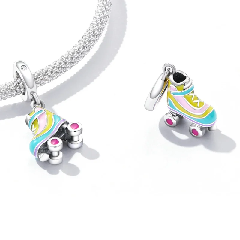 (imagem para) Pandora Style Ice Skates Dangle - SCC2213 - Visualizar 4