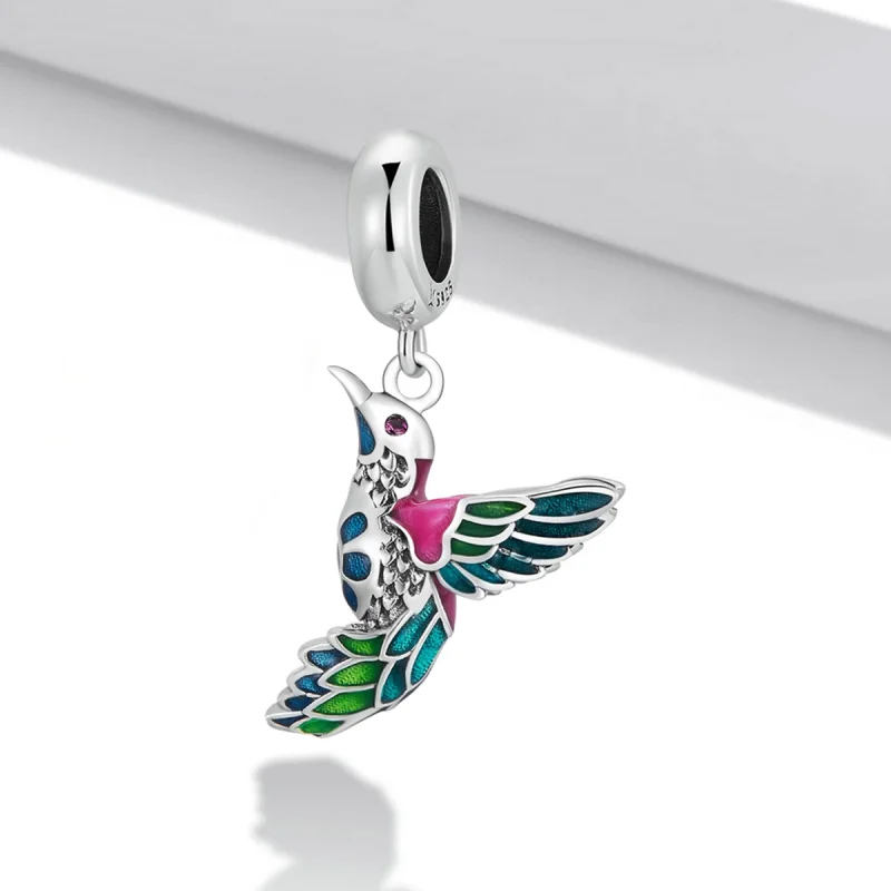 (imagem para) Pandora Style Kingfisher Dangle - SCC2126 - Visualizar 2