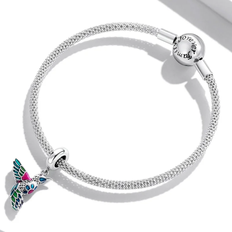 (imagem para) Pandora Style Kingfisher Dangle - SCC2126 - Visualizar 3