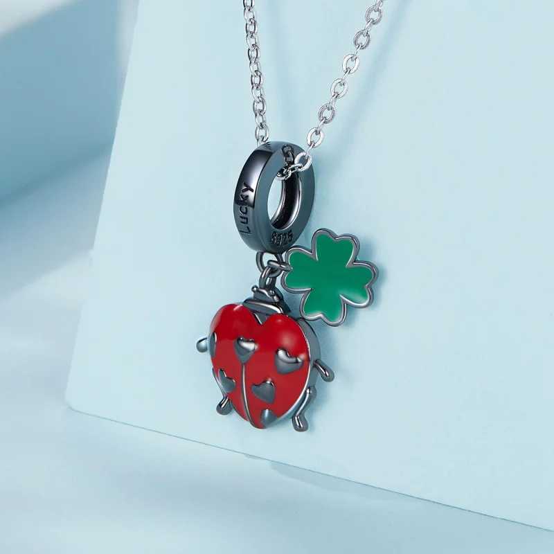 (imagem para) Pandora Style Ladybug Dangle - SCC2411 - Visualizar 2