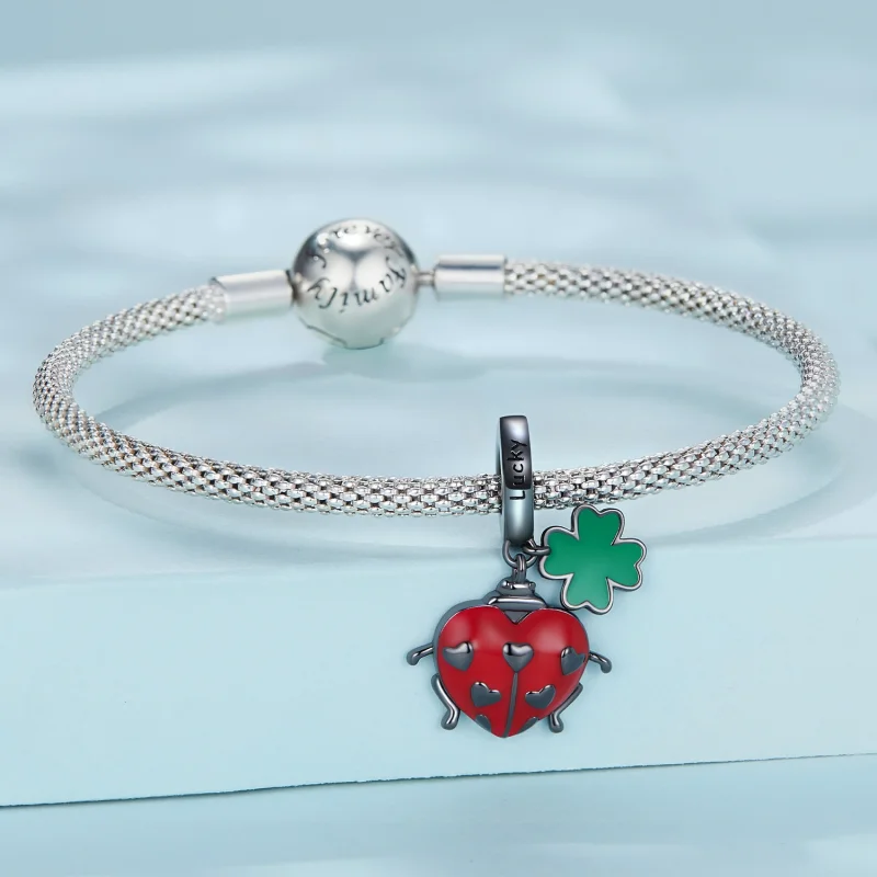 (imagem para) Pandora Style Ladybug Dangle - SCC2411 - Visualizar 3