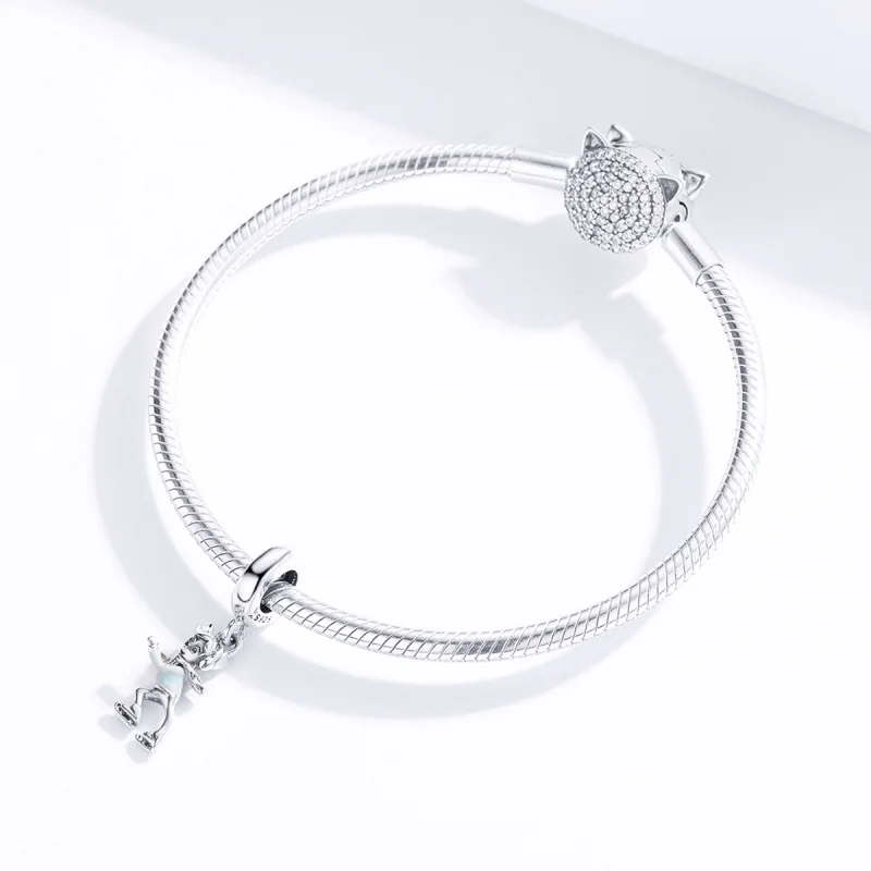 (imagem para) Pandora Style Little Boy Skiing Dangle - SCC1352 - Visualizar 2