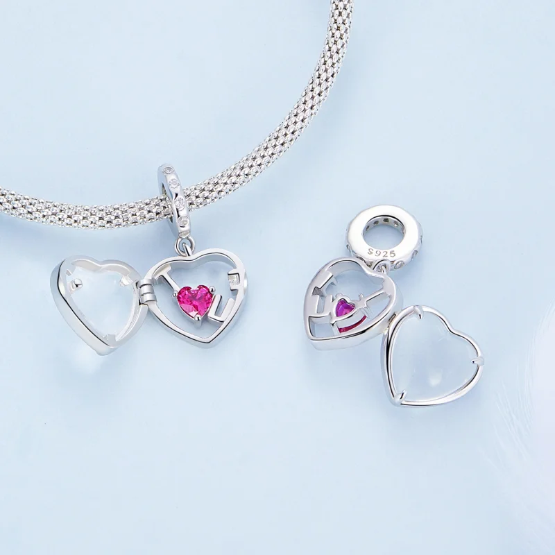 (imagem para) Pandora Style Locket I love you Dangle - BSC681 - Visualizar 4