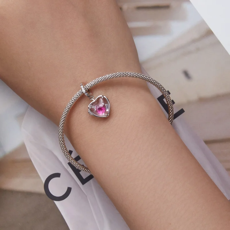 (imagem para) Pandora Style Locket I love you Dangle - BSC681 - Visualizar 5