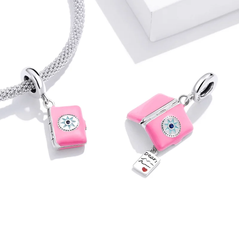 (imagem para) Pandora Style Love Diary Dangle - SCC1748 - Visualizar 4