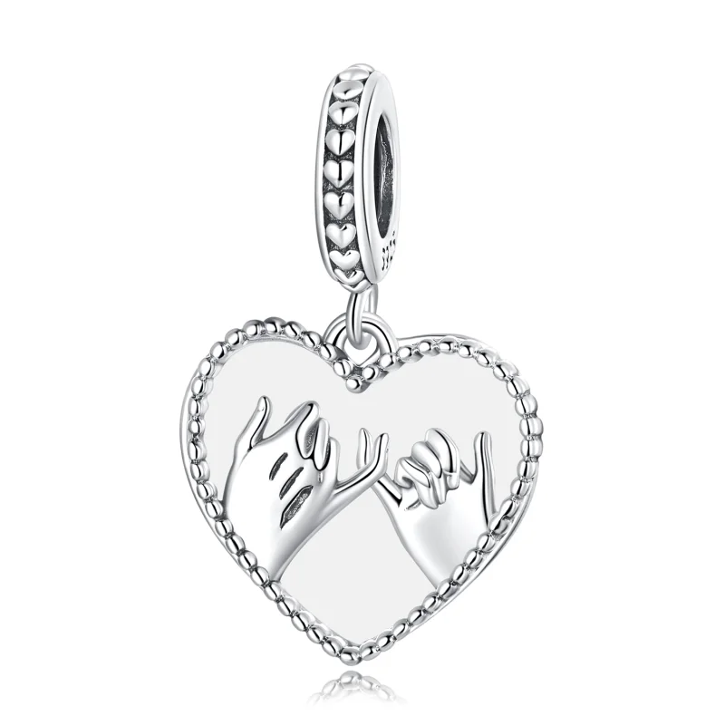 (imagem para) Pandora Style Love Hand In Hand Dangle - SCC2270