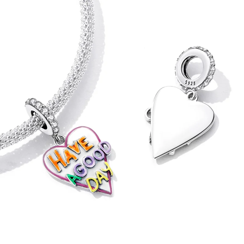 (imagem para) Pandora Style Love Letters Dangle - SCC2234 - Visualizar 4