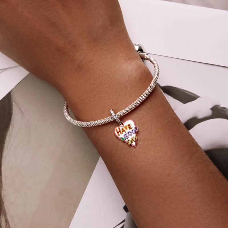 (imagem para) Pandora Style Love Letters Dangle - SCC2234 - Visualizar 6