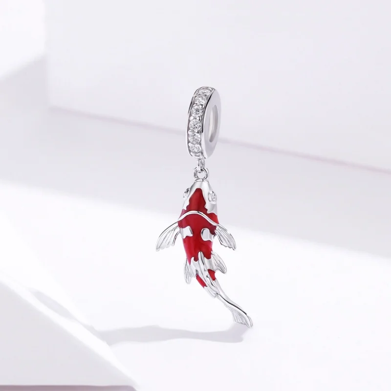 (imagem para) Pandora Style Lucky Koi Dangle - BSC085 - Visualizar 2
