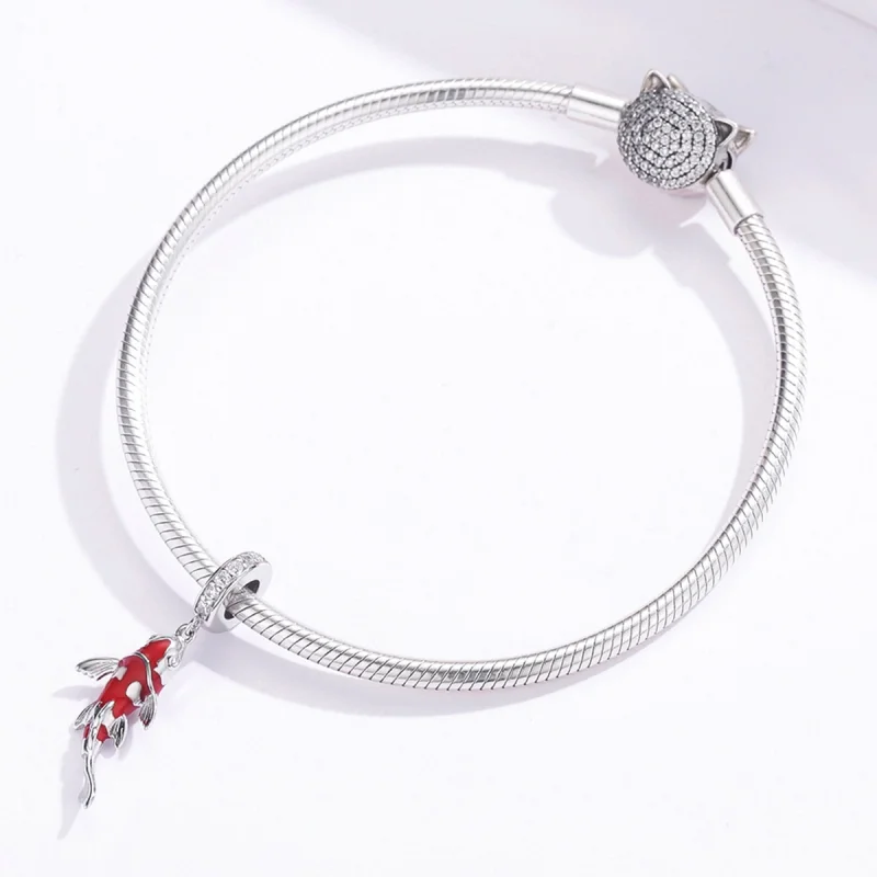 (imagem para) Pandora Style Lucky Koi Dangle - BSC085 - Visualizar 3