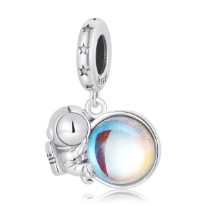 (imagem para) Pandora Style Lunar Astronaut Dangle - BSC581