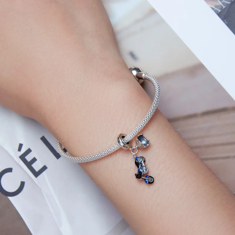 (imagem para) Pandora Style Motorcycle Dangle - SCC2364 - Visualizar 5