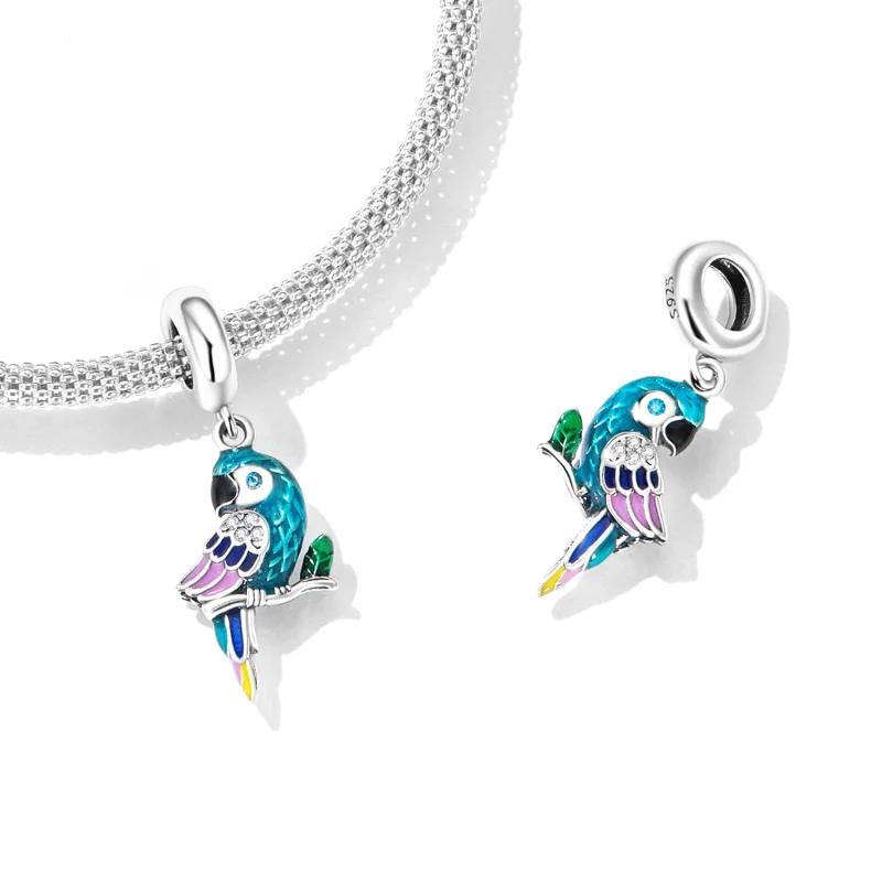 (imagem para) Pandora Style Parrot Dangle - SCC2271 - Visualizar 4