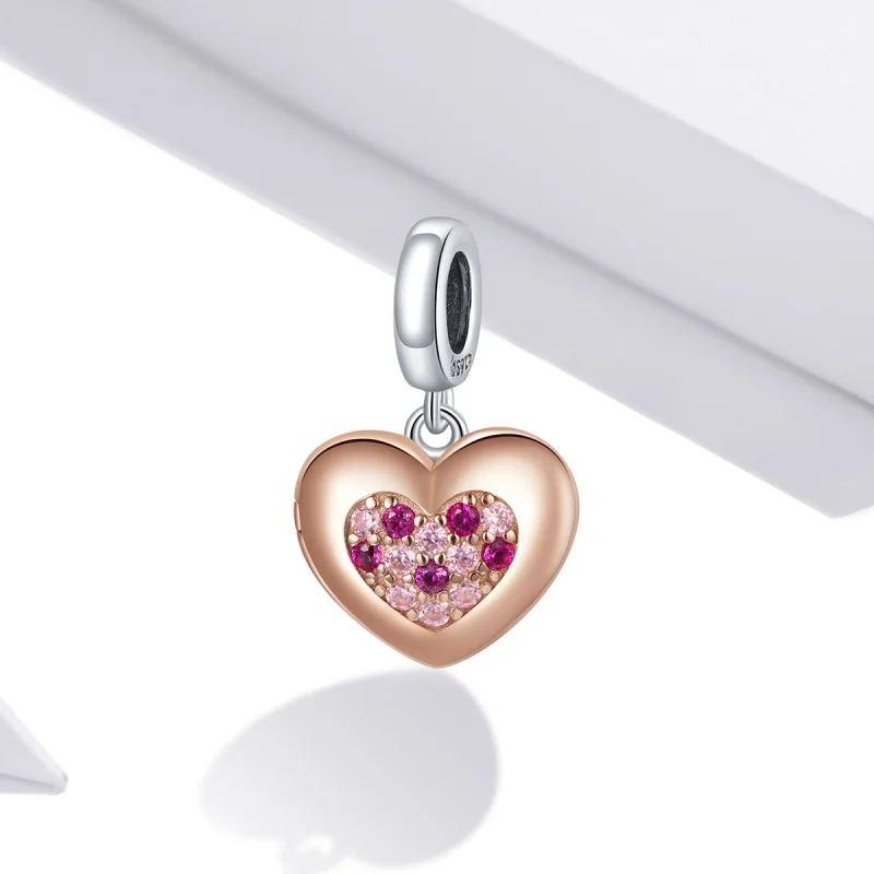 (imagem para) Pandora Style Promise of Love Dangle - BSC396 - Visualizar 2